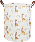 ESSME Laundry Hamper,Giraffe Hamper Collapsible Canvas Waterproof Animal Storage Bin,Gift Baskets,(Giraffe) by ESSME