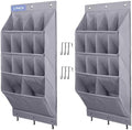 2 Pack Over the Door Shoe Organizers, Hanging Shoe Organizers Large Pockets by Fentec