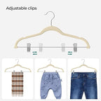 SONGMICS 20-Pack Pants Hangers, Velvet Hangers with Adjustable Clips - Image 7