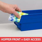 Akro-Mils 30120 Heavy Duty Plastic Shelf Bins, 12"x 4"x 4", Red, 24-Pack - Image 4