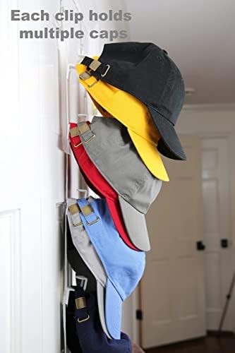 Over-The-Door Hat Organizer for Baseball Caps, 1 Strap, Holds 10-20 Caps - Image 3