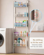 UMDONX Narrow 5-Tier Behind-the-Door Bathroom Storage Rack - Image 6
