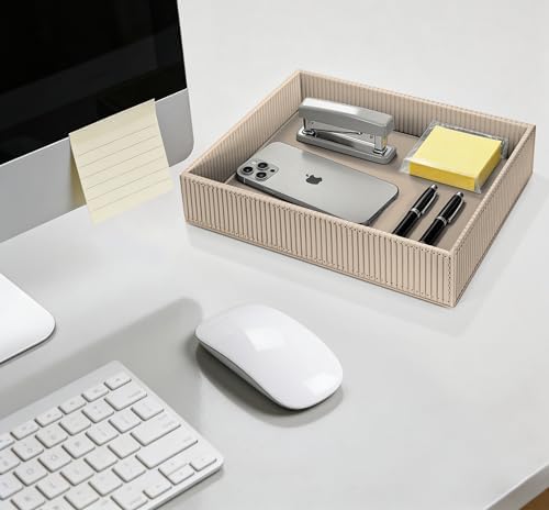 SITHON Valet Tray Desk Organizer PU Leather Catchall - Image 4