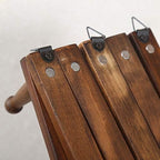WEBI Accordion Wall Hanger, Wooden Coat Rack Wall Mounted, Hat & Cap Hook Rack, 16 Peg Hooks, Walnut Color - Image 4