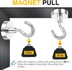 DIYMAG Magnetic Hooks 60pcs 30lbs Cruise Essentials 2026 Magnet Hook - Image 4