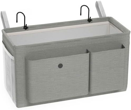 Bedside Caddy Bedside Storage Hanging Organizer for Bunk Dorm Bed Rail by Edudif