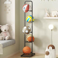 Vertical Ball Storage Rack - Adjustable 5-Tier Sports Organizer Stand for Basketball, Soccer, Volleyball and More（56.7inches） by RockSolid