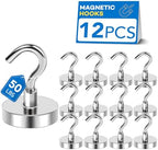LOVIMAG Magnetic Hooks for Cruise Essentials 2026 Cabins Door 12 Pack-50LBS by LOVIMAG