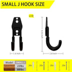 10 Pack Garage Hooks Heavy Duty with Anti-Slip Coating, Steel Utility Ladder Hooks for Hanging Garden Tools, Hoses, Ropes, Bikes and More (2.8in) - Image 2