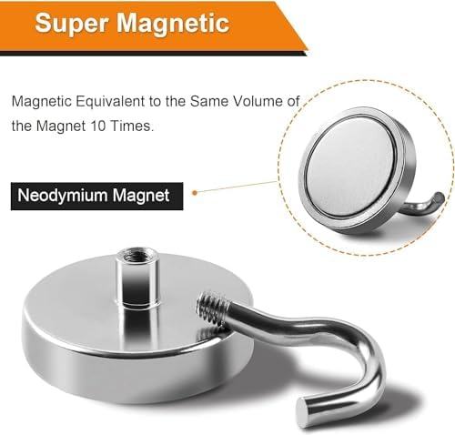 DIYMAG Magnetic Hooks 20pcs 170lbs Cruise Essentials 2026 Magnet Hook - Image 4