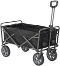 Mac Sports Collapsible Folding Outdoor Utility Wagon, Black by MacSports