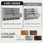 Key Holder Wall Mount, Mail Holder with Storage Drawer - Image 5