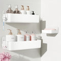 Nieifi Adhesive Shower Shelves, White, 3 Pieces by Nieifi