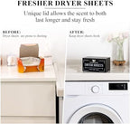 HouseJoy Dryer Sheet Holder-Black Dryer Sheet Container with Lid,Wooden Laundry Room Organization and Storage,Rustic Farmhouse Dryer Sheet Dispenser for Laundry Room Decor,Fabric Softener Containers - Image 3