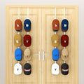 HapiRm Over Door Hat Rack - 4 Packs Metal Hanging Hat Organizer with 16 Hooks Design, Baseball Cap Hanger Organizer Storage Holds up to 80 Caps for Door, Bedroom, Closet(White) by HapiRm