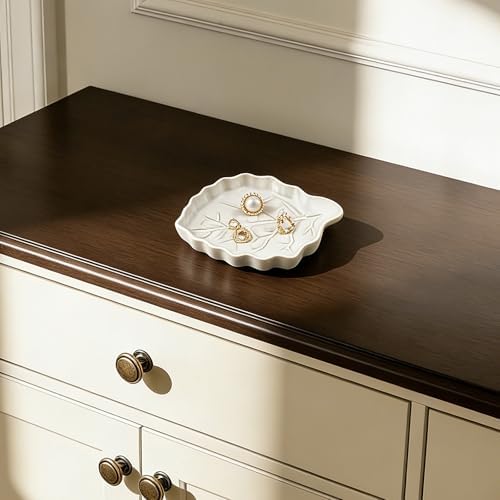 Ceramic Leaf Ring Dish, Trinket Tray with Gift Box - Image 3