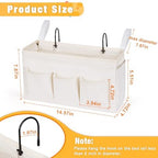 Lilithye Bedside Caddy, Bedside Storage Bag Hanging Organizer for Bunk Bed - Image 3