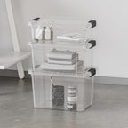 Superio Clear Storage Box with Lid, 49 Quart Plastic Container Bins for Organizing, Stackable Crates, BPA Free, Non Toxic, Odor Free, Organizers for Home, Office, School, and Dorm - Image 5