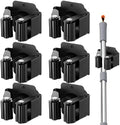 6PCS Magnetic Broom Holder Heavy Duty, Wall Mounted Mop Broom Holder Rack by Unknown