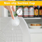 ROWNYEON Lazy Susan Turntable Organizer for Large Refrigerator, 360° Rotate Fridge Organizers and Storage, 16.54 Inches Rectangle Lazy Susan Organizer for Fridge, Cabinet, Pantry,2 - Image 5