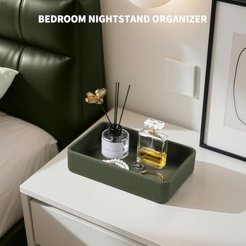 Valet Tray Organizer Bedside Nightstand Organizer Desk CatchallTray - Image 2