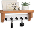 Key and Mail Holder Wall Mount, Mail Organizer with 5 Key Hooks by Lucundm