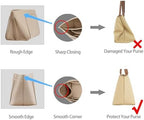 ZTUJO Purse Organizer Insert For Handbag & Tote Shaper,Tote Bag Organizer Insert For Speedy Neverful, 6 Sizes(Medium, Silky Beige) - Image 4