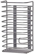 Household Essentials Satin Nickel Steel Door Basket by HouseholdEssentials