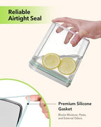 Airtight Food Storage Containers Set with One-Touch Lid, 4-Pack (4.22 QT / 4.0 L) Best Value Stackable Durable PET for Complete Kitchen Pantry Organization - Image 3