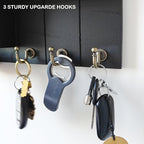 Rustic Wall Key Holder with Shelf & Hooks - Mail Organizer for Entryway | Wooden Key Rack for Keys, Coats, Dog Leash-Black - Image 5