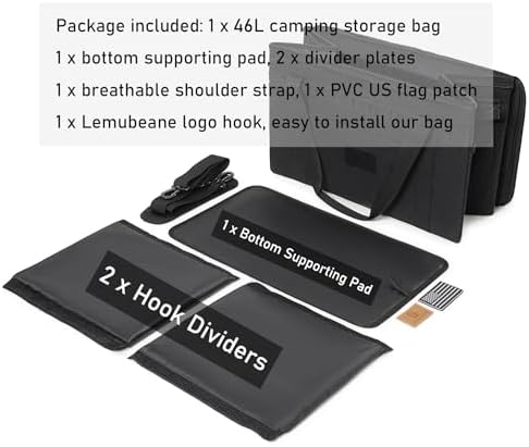 Tactical Camping Storage Bag Utility Tote Bag Camping Kitchen Organizer with Axe Holder & Shoulder Strap - Image 5