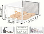 HOMIDEC Clear Shoe Storage Boxes, Stackable Shoe Organizer for Closet - Image 3
