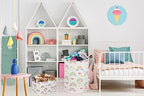 ESSME Rainbow laundry basket,Collapsible Laundry Hamper with Waterproof PE Coating Hamper Nursery Hamper for Room Decor, storage,Gift Basket.(Rainbow) - Image 2