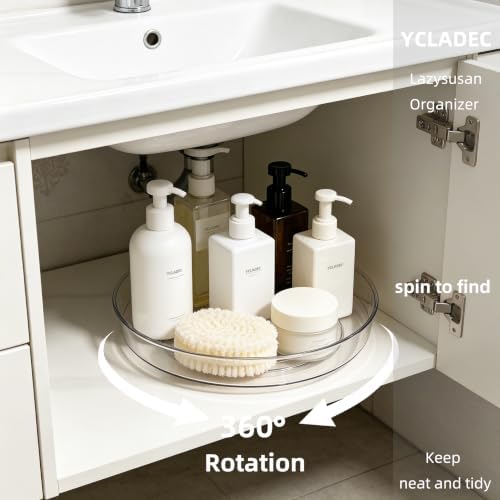 4 Pack Lazy Susan 10.6" Turntable Organizer Pantry Cabinet - Image 5
