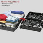 Travel Vacuum Bags for Clothing with Cordless Pump 24 Combo, Black | Compression Packing Cubes Organizer Storage for Luggage Suitcase, Space Saver Seal Bags for Vacation Cruise - Image 2