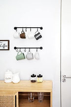 Mkono Wall Mounted Mug Holder, Coffee Cup Hanger Rack with 10 Hooks, 2 Pack - Image 2