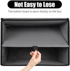 Bagnizer Large 42 Quarts Fabric Storage Bins with Lids [2-Pack] Linen Collapsible Foldable Storage Cubes, Closet Organizer Containers boxes with Handles for Home Office (16.7 x 12 x 12, Black & Gray) - Image 3