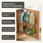 Household Essentials 1228-1 Double Basket Door Mount Cabinet Organizer | Mounts to Solid Cabinet Doors or Wall - Image 5