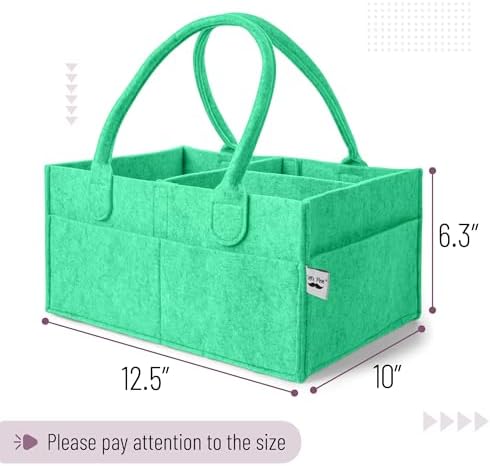 Mr. Pen- Baby Diaper Caddy Organizer, Green - Image 2