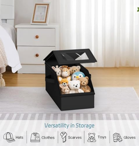AOODA Stackable Hat Storage Box for Baseball Caps, Holds 12 Caps - Image 7