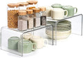 Bobomoment Clear Cabinet Organizer, Stackable Shelf Organizer Set of 2 by BobomomentHome