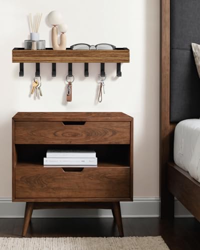 Key Holder Wall Mount Magnetic Adhesive - Key Hooks Rack with shelf - Image 2