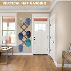 WGFKVAS 2 Pack Accordion Hat Rack for Wall, Hat Holder with 14 Pegs - Image 4