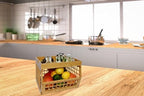 Bamboo Stackable, Open Front, Medium Storage Bins with Serving Tray Lid - Image 5