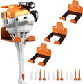 Garage Storage Trimmer Rack, Weed Whackers Holder Organizer, Orange, 3 Pack by ZGJWJYUU