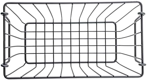 G.E.T. WB-314-MG Heavy Duty Iron Wire Utility Storage Basket / Bin with Handles, 10" x 5" x 7" - Image 3