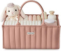 Blissful Diary Baby Diaper Caddy Organizer, Nursery Storage, Blush Pink by BlissfulDiary