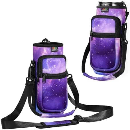 Nuovoware Magnetic Gym Bag, 25oz/32oz, Water Bottle Carrier, Starry Purple by NUOVOWARE