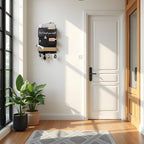 Mail Organizer Wall Mounted with Key Holder, Shelf, Midnight Black - Image 3