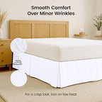 Utopia Bedding Twin Bed Skirt - 20 Pack - Soft Quadruple Pleated Ruffle - Easy Fit with 15 Inch Tailored Drop - Hotel & B&B Quality, Shrinkage and Fade Resistant (Twin, White) - Image 6